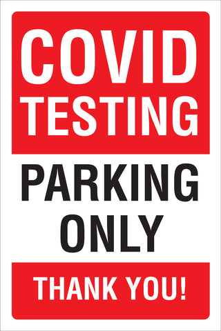 Poster/Sign - COVID Testing