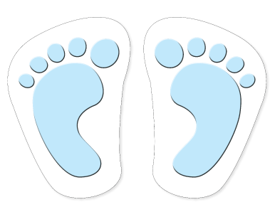 Sticker Feet  |  Human Feet " Baby Feet " - Hero Ground Zero