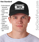 Straight Outta Middlesex - Black - (Hats & Specialty) - EMB-1001 - Hero Ground Zero