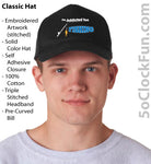 I'm Addicted Too Fishing (Hat & Specialty) - Black - IAT-1002 - Hero Ground Zero