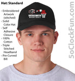 Bridgewater Basketball - BLACK - (Hats & Specialty) - EMB-1004 - Hero Ground Zero