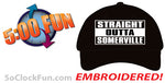 Straight Outta Somerville - Black - (Hats & Specialty) - EMB-1007 - Hero Ground Zero