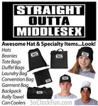 Straight Outta Middlesex - Black - (Hats & Specialty) - EMB-1001 - Hero Ground Zero