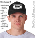 Straight Outta Somerville - Black - (Hats & Specialty) - EMB-1007 - Hero Ground Zero