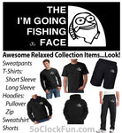 The I'm Going Fishing Face - Black - (Relaxed Collection) - EMB-1008 - Hero Ground Zero