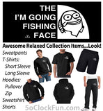 The I'm Going Fishing Face - Black - (Relaxed Collection) - EMB-1008 - Hero Ground Zero