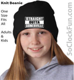 Straight Outta Somerville - Black - (Hats & Specialty) - EMB-1007 - Hero Ground Zero