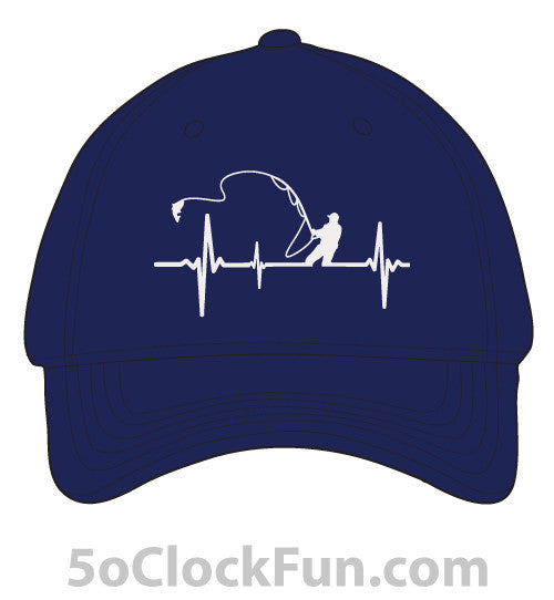 Fishing heartbeat hat on sale