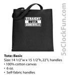 Straight Outta Somerville - Black - (Hats & Specialty) - EMB-1007 - Hero Ground Zero