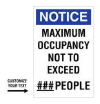 CUSTOM Poster/Sign - Max Occupancy V3