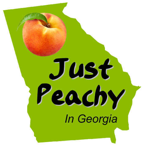 Georgia - Just Peachy Shape-Cut Sticker - DCL-1001 - Hero Ground Zero