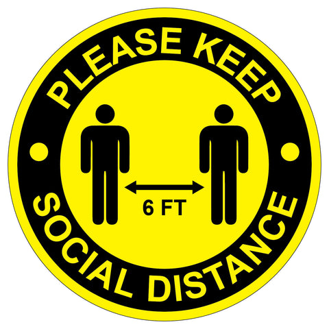 Floor/Wall Decal - Social Distance V1