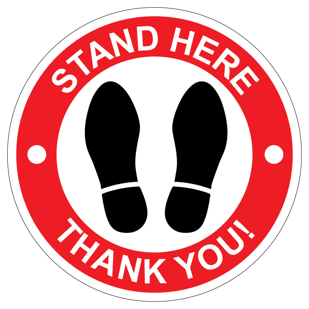 Floor/Wall Decal - Stand Here V1 – Hero Ground Zero