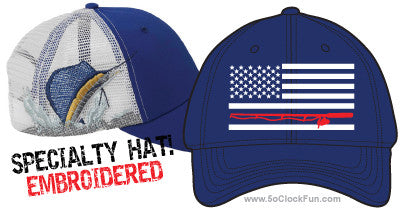 Special Edition Hat -USA FLAG with Fishing Pole