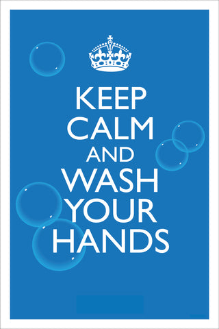 Poster/Sign - Keep Calm Wash Hands