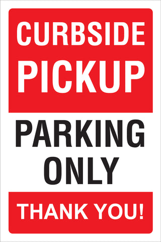 Poster/Sign - Curbside Pickup