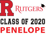 CUSTOM Rutgers University School Graduation Sign