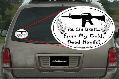 Oval Sticker - From My Cold Dead Hands - OVL-1002 - Hero Ground Zero