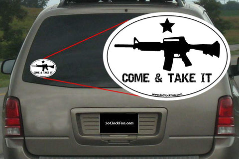 Oval Sticker - Come & Take It - OVL-1001 - Hero Ground Zero