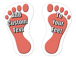 Sticker Feet  |  Human Feet " Sidewalk Stomp " - Hero Ground Zero