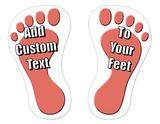 Sticker Feet  |  Human Feet " Sidewalk Stomp " - Hero Ground Zero