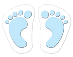 Sticker Feet  |  Human Feet " Baby Feet " - Hero Ground Zero