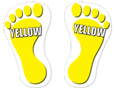 Sticker Feet  |  For Kids Feet "Yellow Feet" - Hero Ground Zero