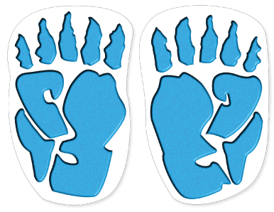 Sticker Feet  |  Monster Feet "Big Foot" - Hero Ground Zero