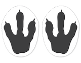 Sticker Feet  |  Monster Feet "Three Toed Beast" - Hero Ground Zero