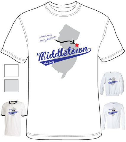 Shirt - Middletown NJ - Where My Story Begins - DTG-1003 - Hero Ground Zero