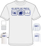 My Needs Are Simple Bowling Beer Boobs - Shirt - DTG-1026 - Hero Ground Zero