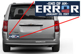 Bumper Sticker - End of An Error - Trumpersticker - BMP-2718 - Hero Ground Zero