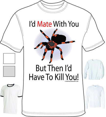 Shirt - Id Mate With You - Black Widow - A-1317 - Hero Ground Zero